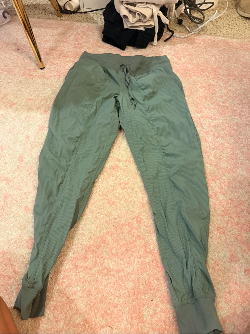 Lightweight Sage Green Drawstring Joggers lululemon dance studio jogger